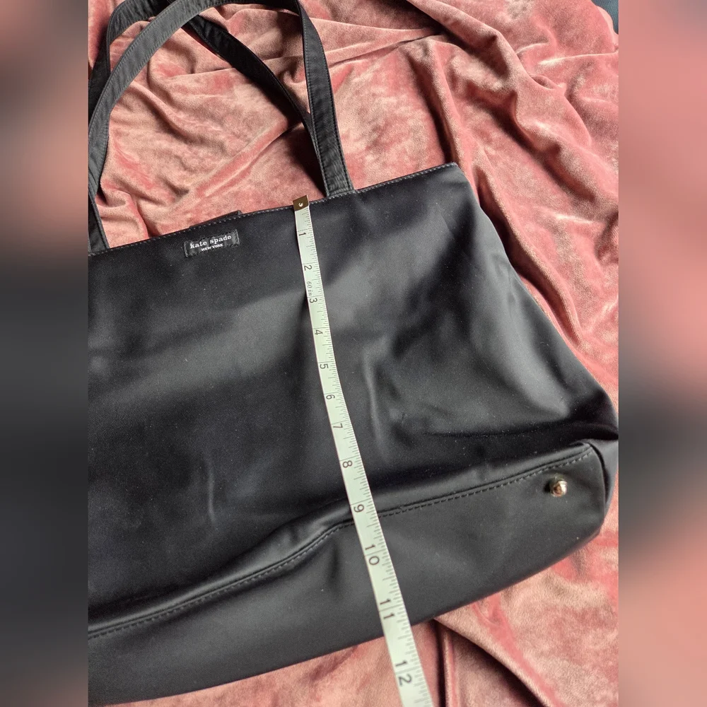 Kate Spade Black Nylon Tote / Diaper Bag with Changing Pad